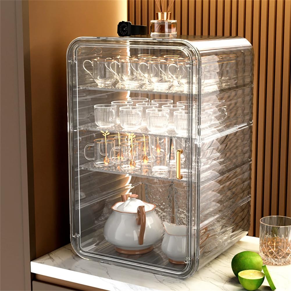Amazon｜コップ 収納 卓上 2段/3段/4段 卓上食器棚 ミニ お茶碗収納