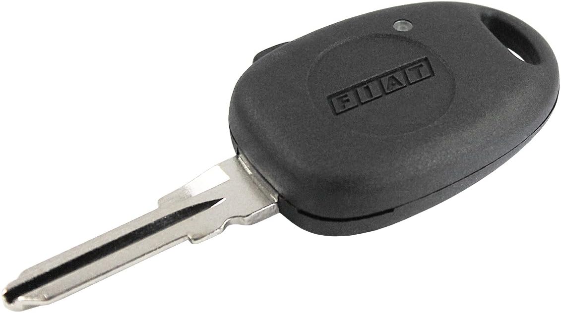 Key Cover Shell black 1 Side Button Remote And Blade Fiat Multipla Grande Punto Stilo Panda Doblo Ducato Bravo Brava chiavit RICAMBI Shell Car Keys Spare Logo without Electronic and Transponder