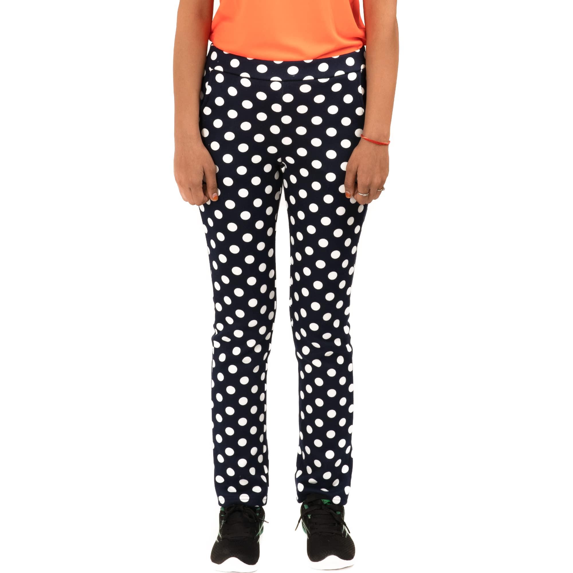 Polka Dot Winter Wear Woolen Pyjama/Trackpant/Nightwear for Girls-image-36