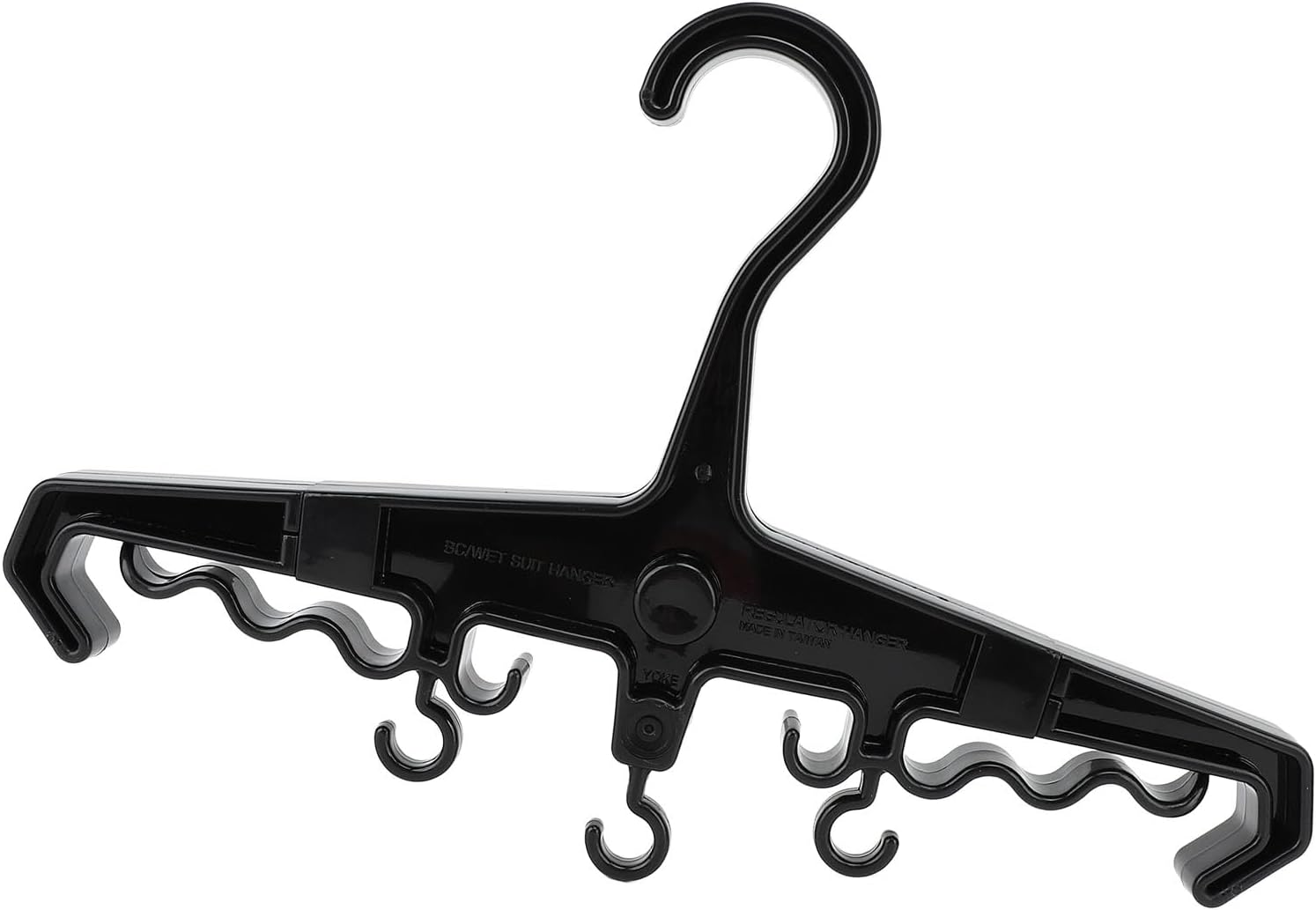 Hanger, Scuba Hanger, BC Regulator Hanger, Anti Slip, with Ergonomic Design, Multipurpose Heavy Duty Hanger, Portable Diving Gear for Travel Water Sports (Black)