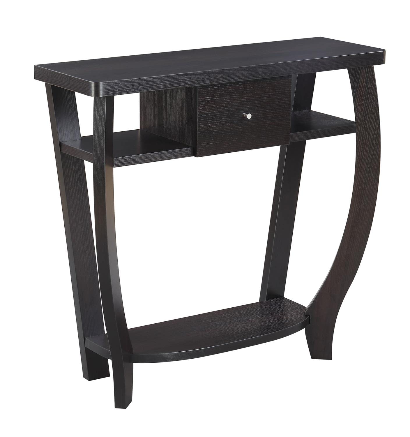 Convenience Concepts Newport 1 Drawer Dorchester Console Table with Shelf, Espresso