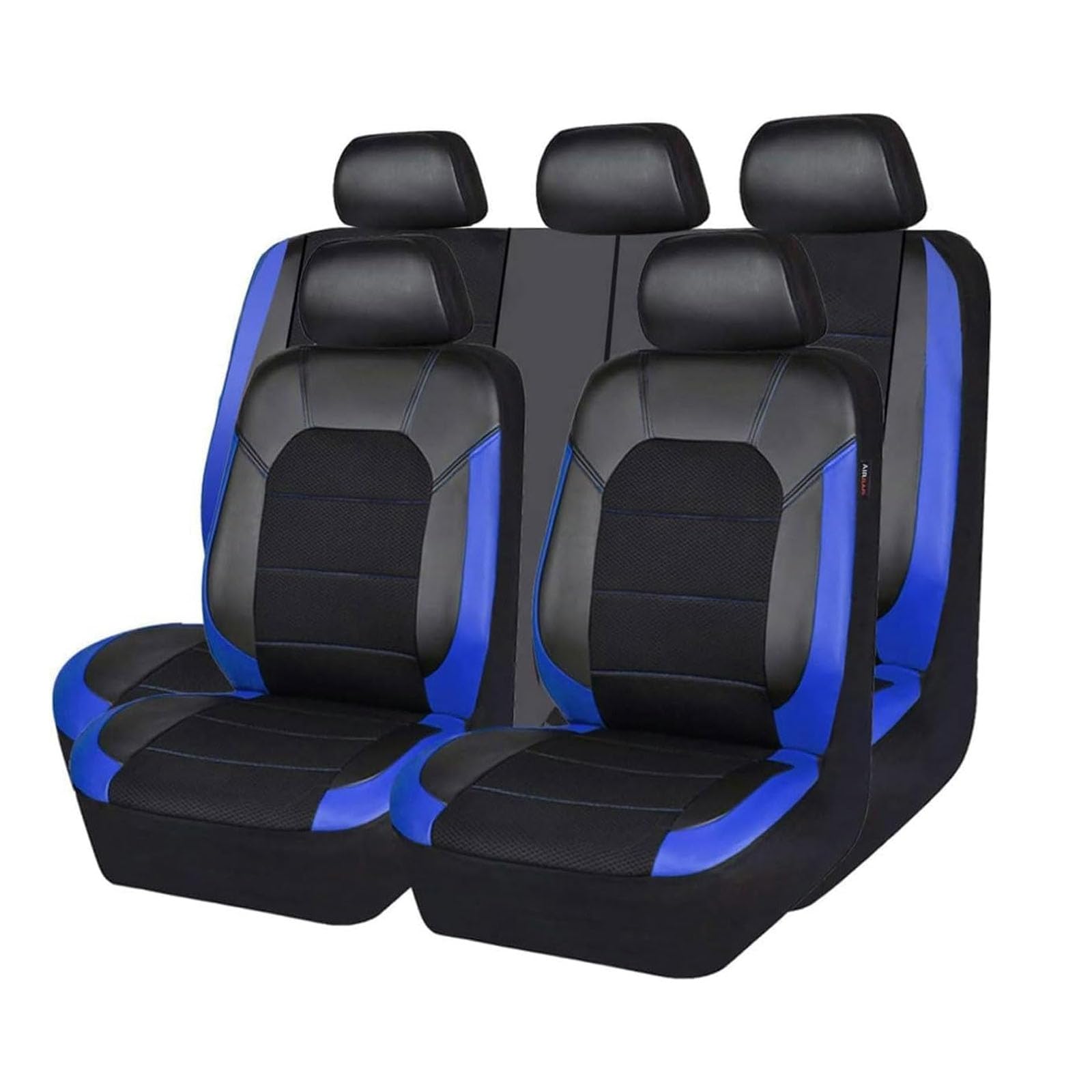 Makemoney A/Black Blue Mkemoney 9 Pcs Cr Set Covers Full Set For Hyundi Tucson 2015-2024, Lether Brethble Set Covers Full Set Set Protector Ccessories,