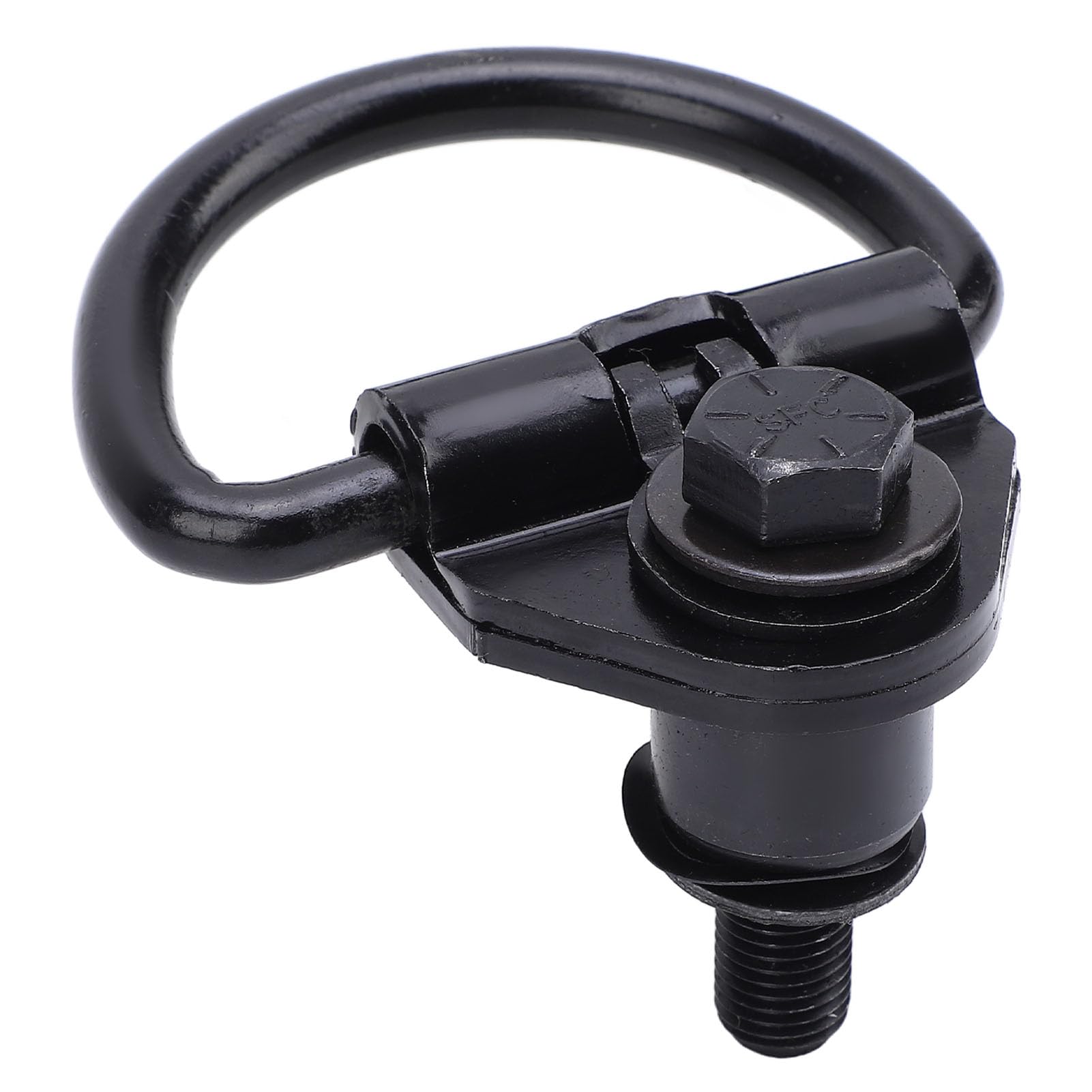 Naroote Ganchos de Anillo en D con Revestimiento Inoxidable de Acero Negro para Furgoneta de Carga, 6 Ganchos de Amarre para -150-250 -350 2015-2024, Aptos para Cargas Pesadas y Condiciones Duras