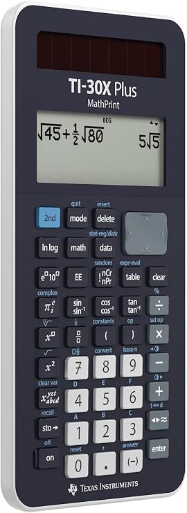 Texas Instruments TI-30X Plus MathPrint Scientific School Calculator (4 lines)