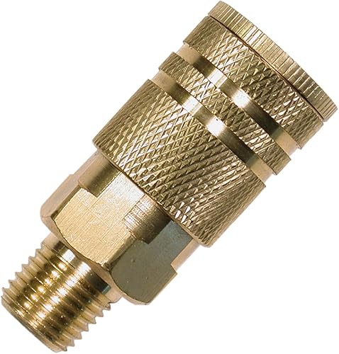 Miniatura 2 de Primefit IC1414MB6-B10-P Paquete de contratista de acoplador industrial macho de latón de 6 bolas de 14 pulgadas, 10 piezas