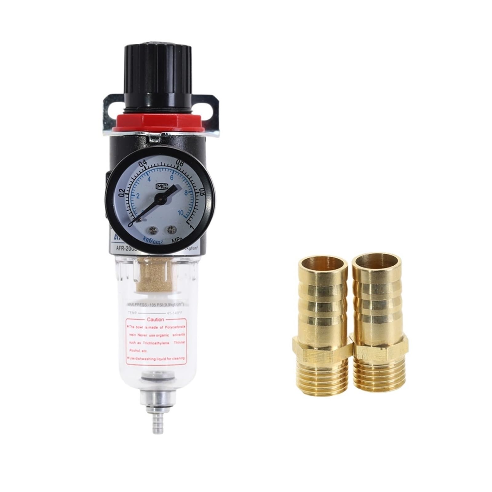 AYNRJKKX AFR-2000 Pneumatic Filter Regulator Air Handling Unit Pressure Switch Gauge AFR2000(AFR-2000+BT-12MM)