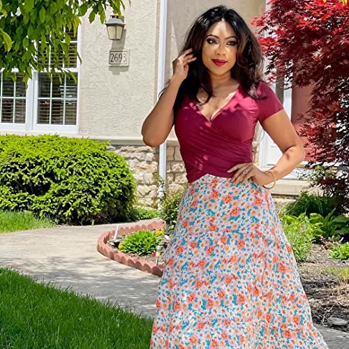 Vetior Short Sleeve Cute Summer Tops Sexy Tops For Women Unique Criss Cross Y2K Front Wrap Casual Shirt Yoga Tops For Women L Black #TOP4