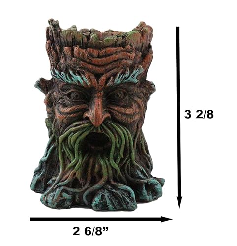 Ebros Gift Magical Forest Mystic Cernunnos Greenman Ent Backflow Incense Cone Burner Statue 3.25" H Aromatherapy Scent Accessory Holder As Celtic Wiccan Horned God Home Decor Tree Spirit Sculpture #TOP1