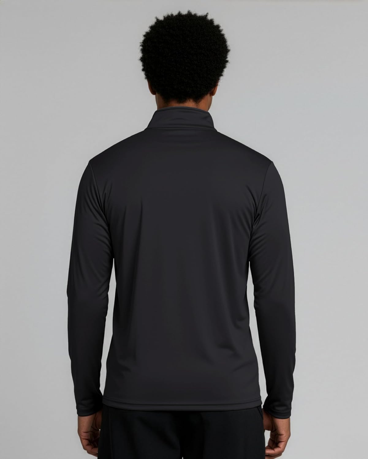 Real Essentials 3 Pack: Men's Dry-Fit Active Quarter Zip Long Sleeve Athletic Performance Pullover (Available in Big & Tall) - Image 6