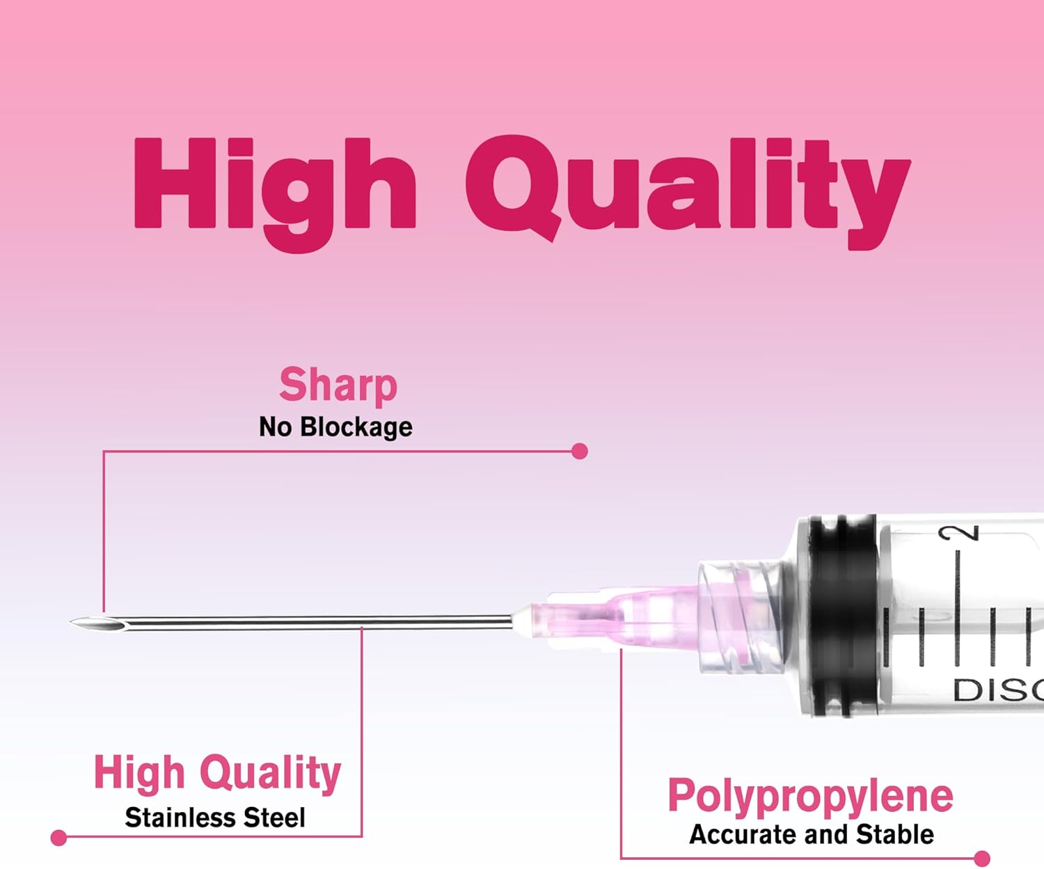 10 mL Syringes with Needle 18 Gauge 1.5 inch - 10cc Large Capacity Luer Lock Syringe, 100 Pack Individually Wrapped - Heavy Duty for Epoxy Resin, Industrial Lubrication & Scientific Use