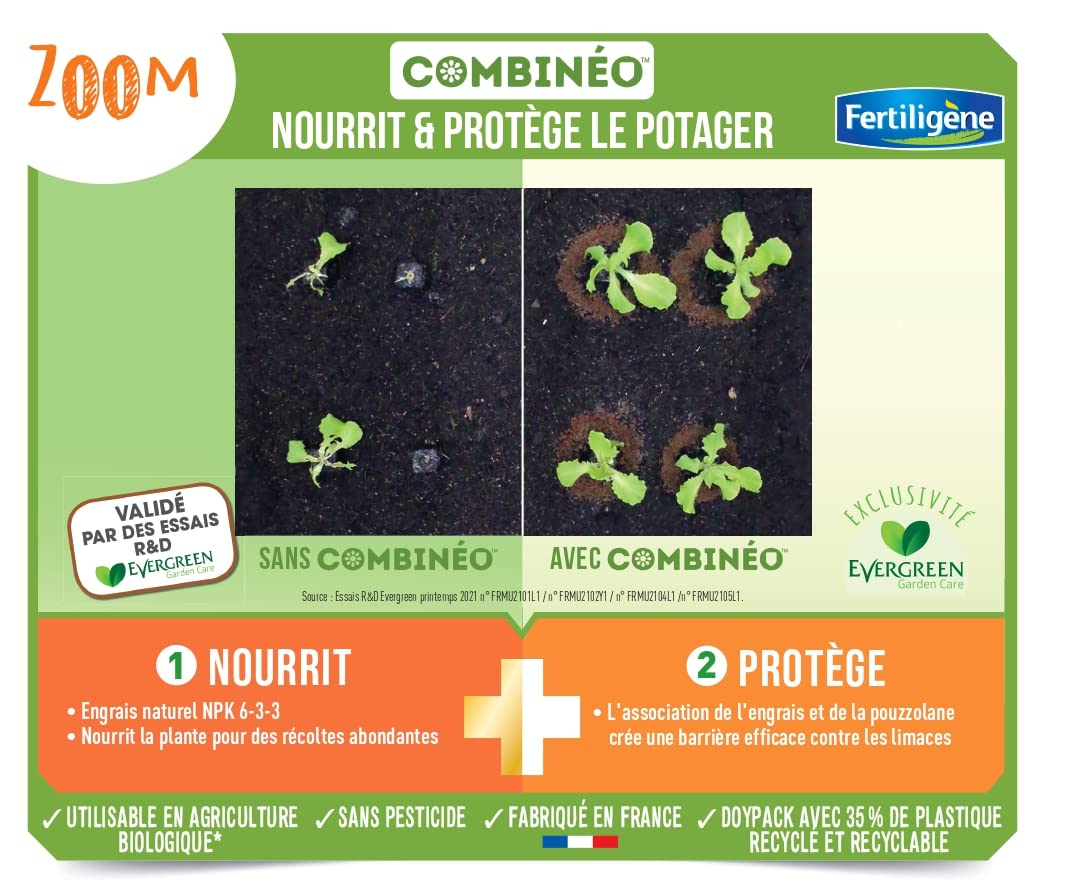 FERTILIGENE Combinéo nourrit et protège potager - 800 ml /nc pas cher