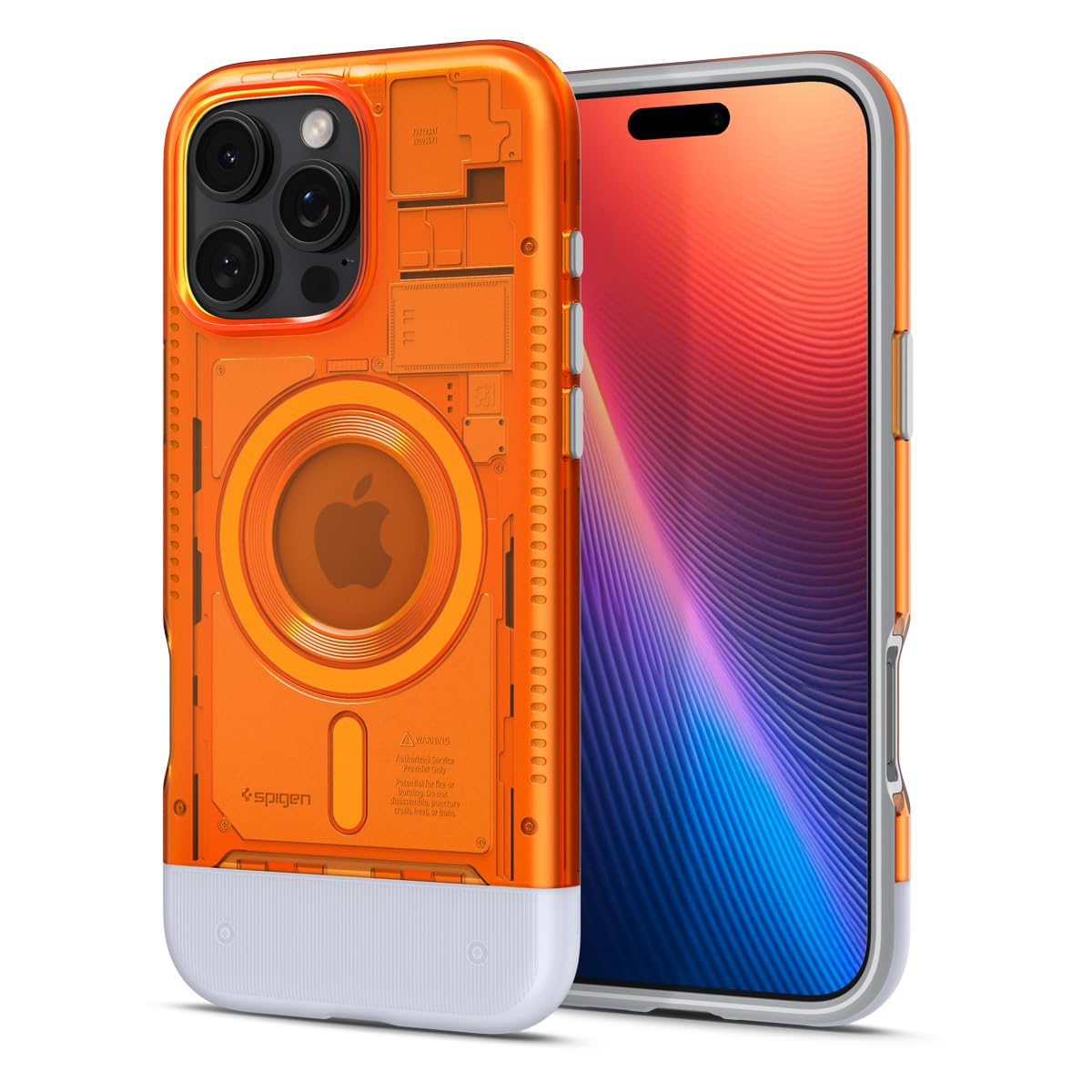 Spigen ACS08559 iPhone 16 Pro Max Case, MagSafe Compatible, Magnet, US Military Mil-Spec Classic, C1, Magfit