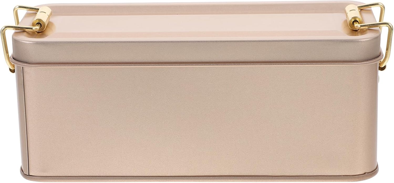 MAGICLULU Box Tinplate Biscuit Box Vintage Decor Candy Jar Tinplate Containers with Lids Tin Containers Cookie Tins Tea Container Tea Jar Spice Jar Canisters Sugar Bowl Happy Candy