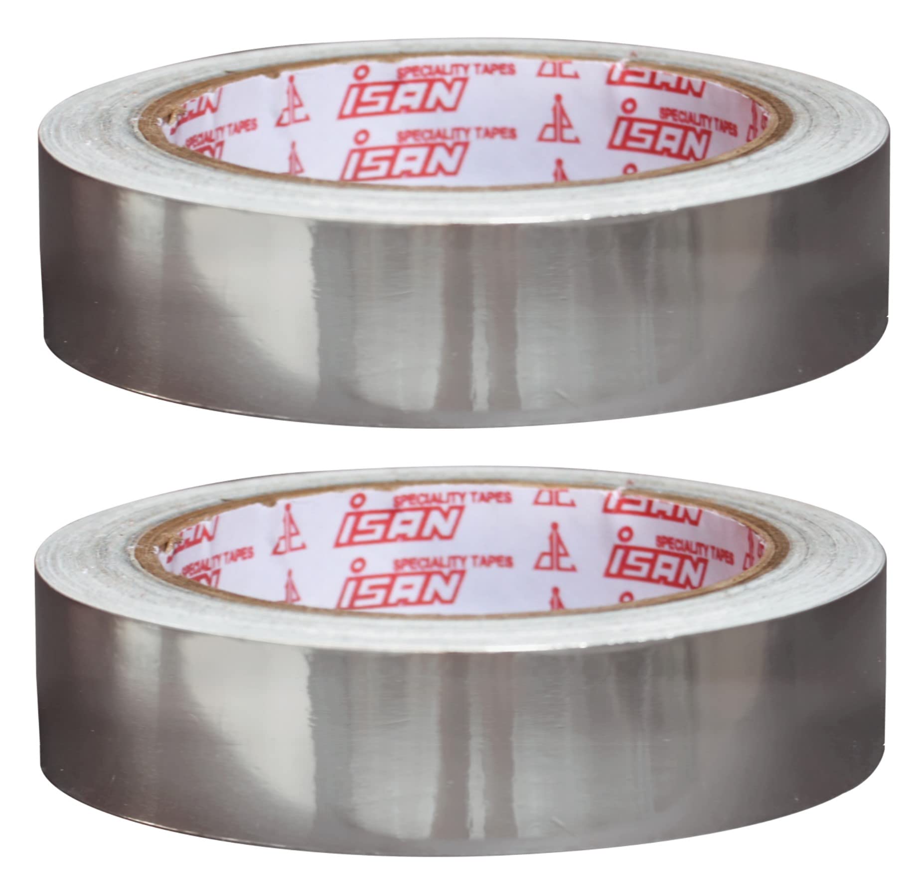 ISAN® Aluminium Foil Self Adhesive Tape 24mm (1" Approx) Width, Length 20 Meters (2 pcs.),High Temperature Tape - Perfect for HVAC, Sealing & Patching, Hot & Cold Air Ducts, Metal Repair (B09MWG7KM4) Amazon Price History, Amazon Price Tracker