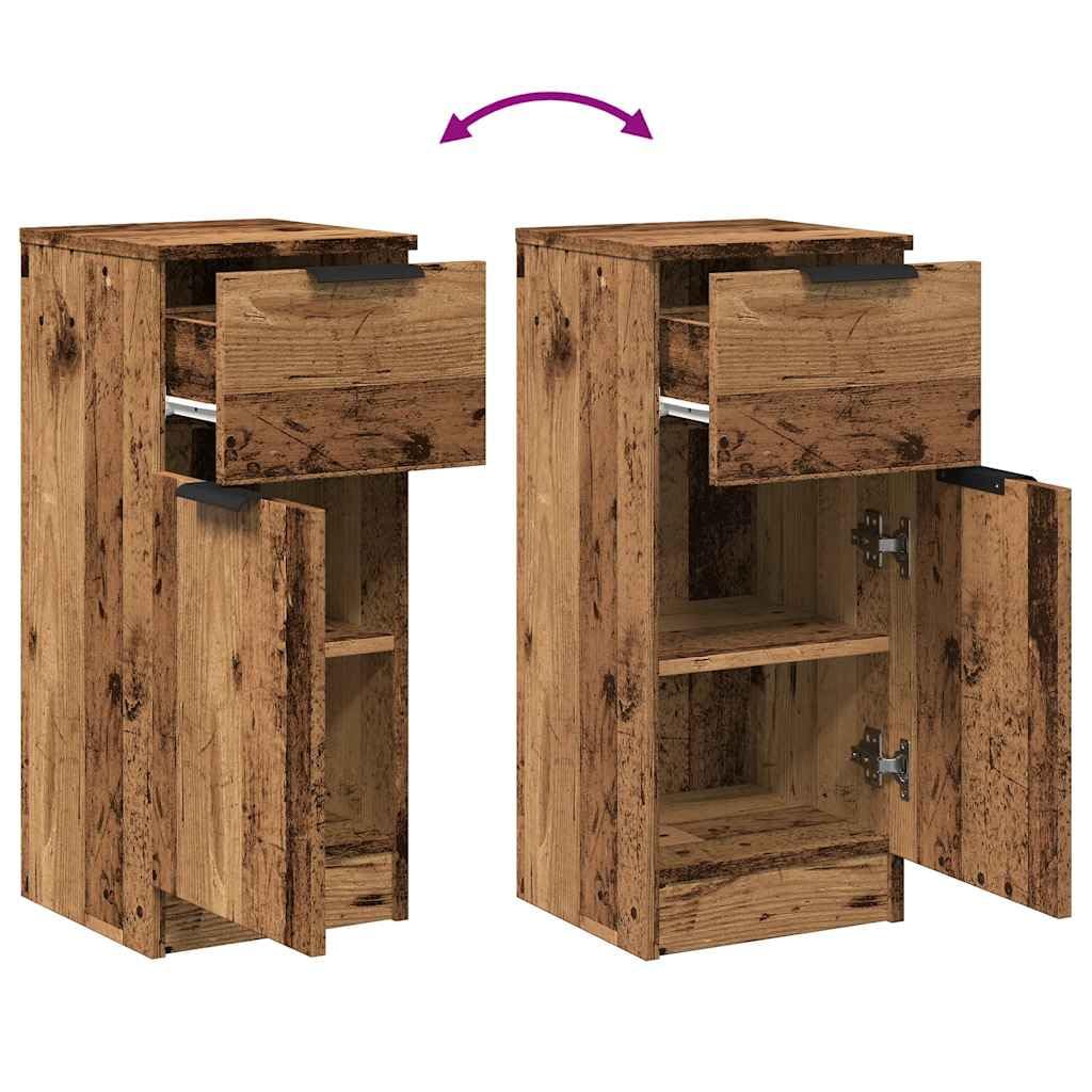 vidaXL Buffet Vieux Bois 30x30x70 cm Bois d'ingénierie