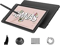 HUION Kamvas 13 Gen 3 Drawing Tablet with Screen: 13.3" Full-Laminated, Anti-Glare Canvas Glass, 99% sRGB, PenTech 4.0, 16K Pressure, Dual Dials