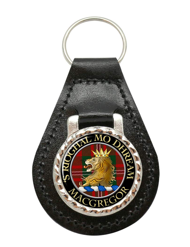 Giftshop UK Macgregor Scottish Clan Leather Key Fob