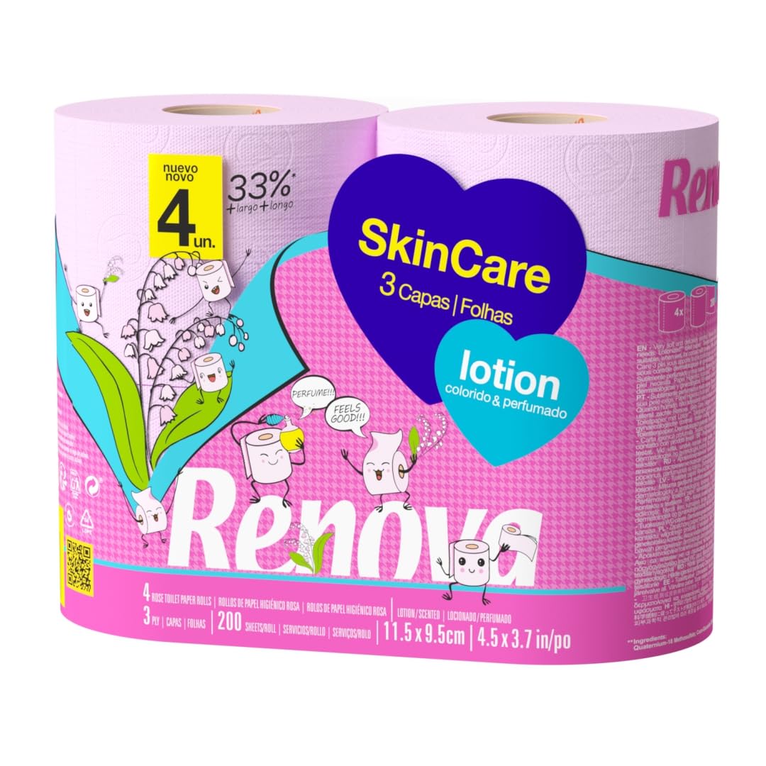 RENOVA SKINCARE TOILET PAPER 4 ROLL - ROSE (3PLY) - PACK OF 1 = 4 ROLLS (B0DBWTNJSH) Amazon Price History, Amazon Price Tracker