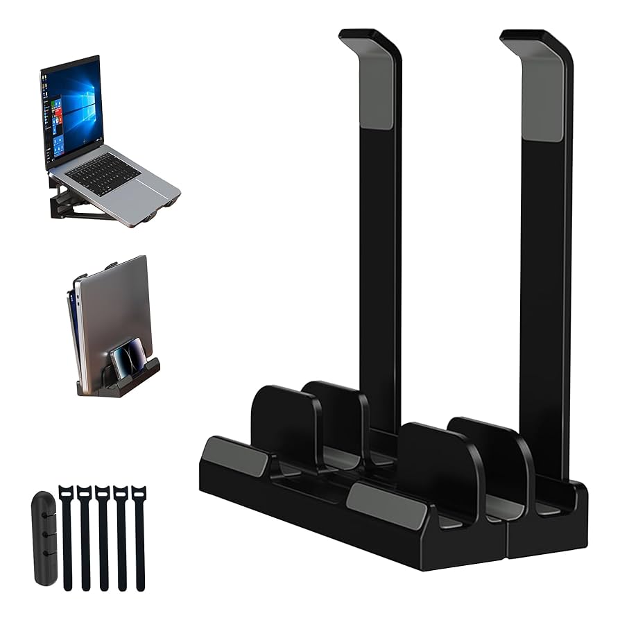 Youbester ノートパソコンスタンド 調節 可能 MacBook Dell Amazon.co.jp: ノートパソコン スタンド PCスタンド 縦置き 2台