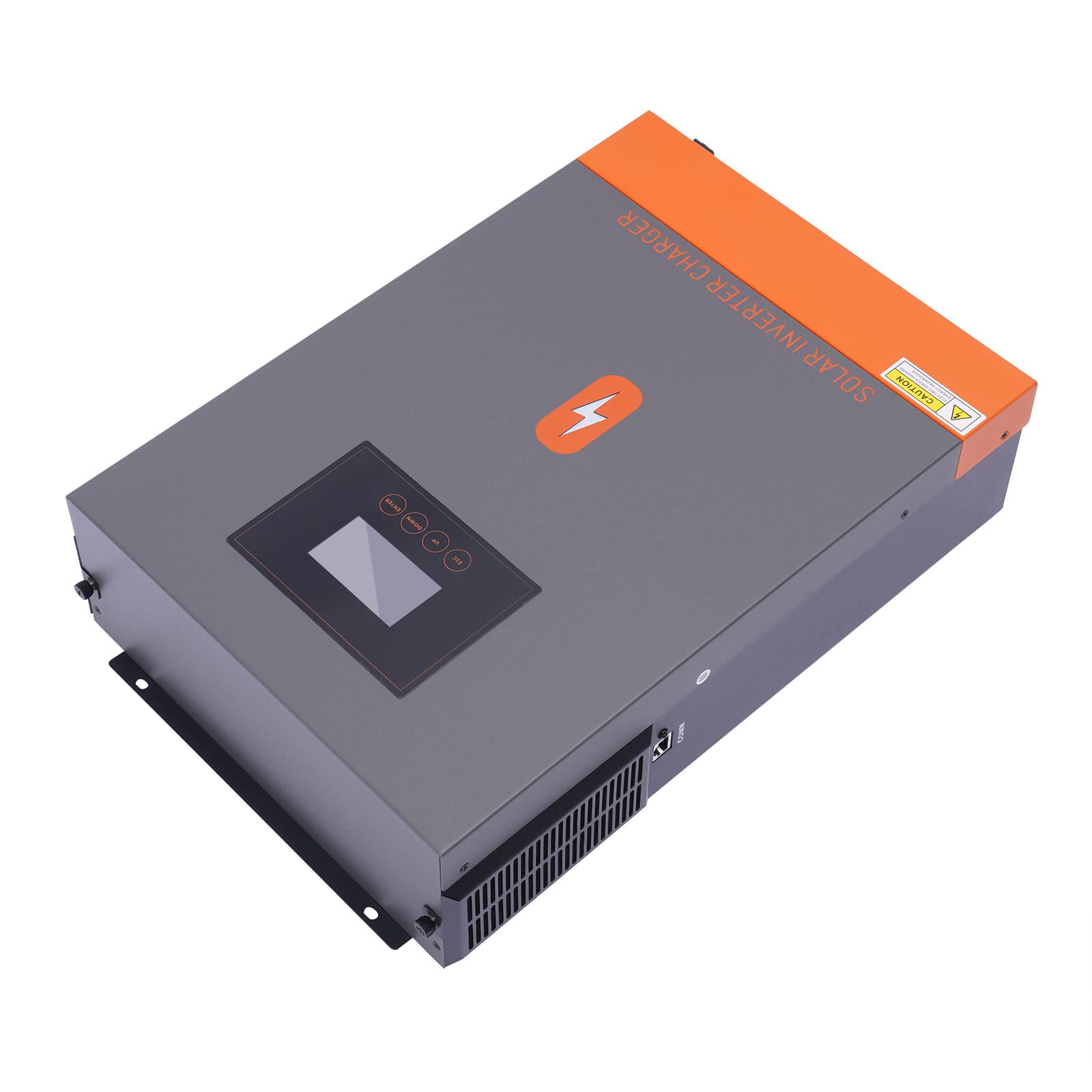 Solar Hybrid Wechselrichter 6200W 48V, MPPT 120A, Reiner Sinus, AC 230V Ausgang, Aluminiumlegierung, mit LCD Display, für Wohnmobil Solaranlage Camping