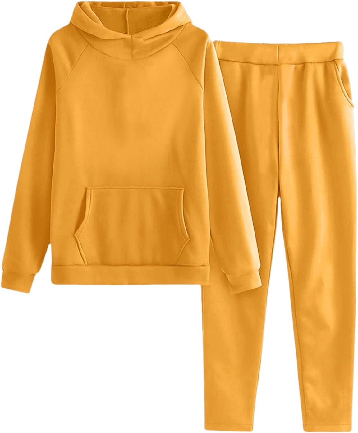 Kids Clothing Girls Sweatsuit Hooded Pullover Girls Sweatshirt and Sweatpants Set Long Sleeve Top