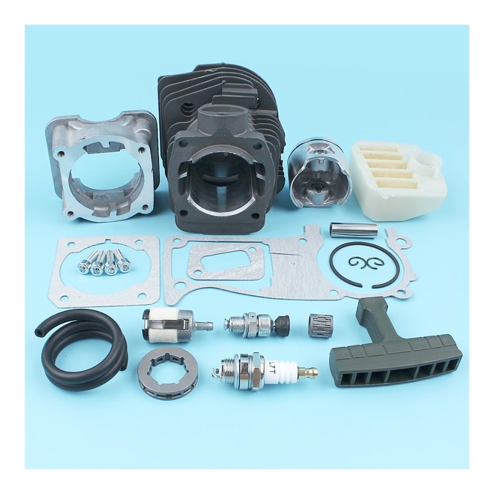 Kit de Juntas de cárter de Motor de pistón de Cilindro de 44 mm, Apto for Motosierra CS 2141, 2145, 2149, 2150 y 2152. Más Piezas de reparación.