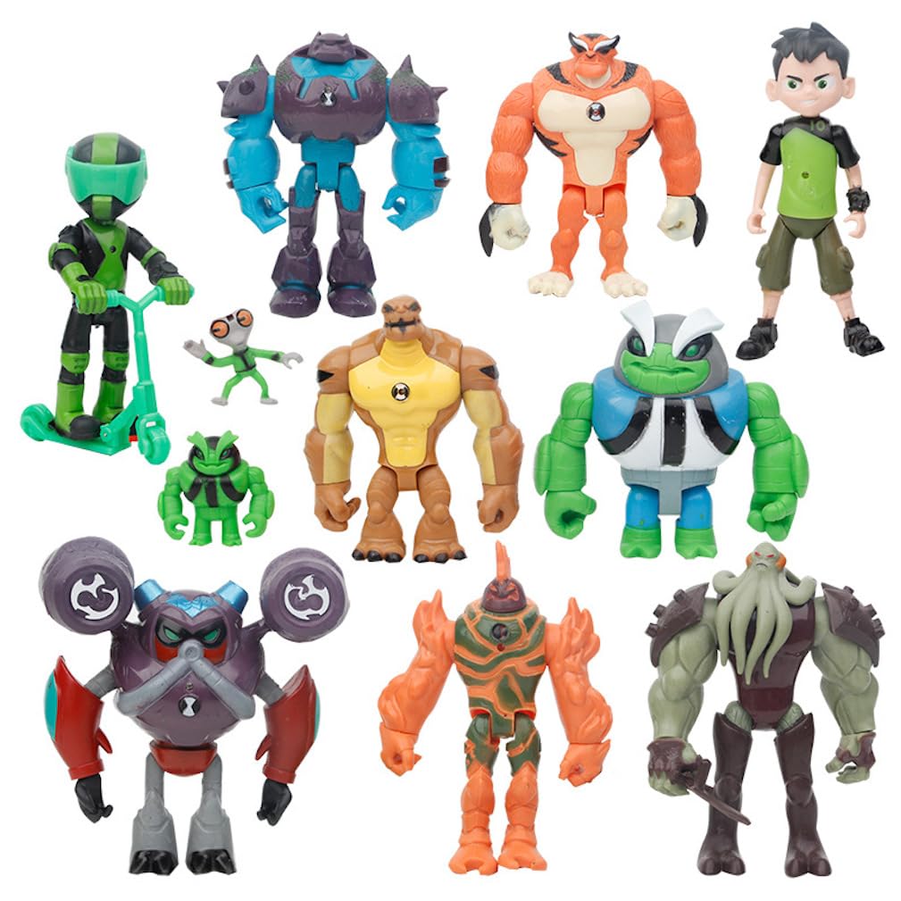 CREATEYI11Pc Teenage Ben10 Anime Figure Collection Model Decoration Collectibles Statue