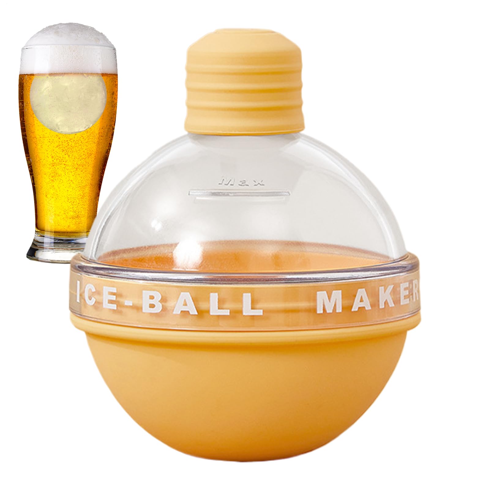 Ice Ball Mold - Silicone Iced Sphere Mold,Cocktail Iced Ball Maker for Coffee Party Home RV Cafe Kitchen Hotel Wedding Restaurant