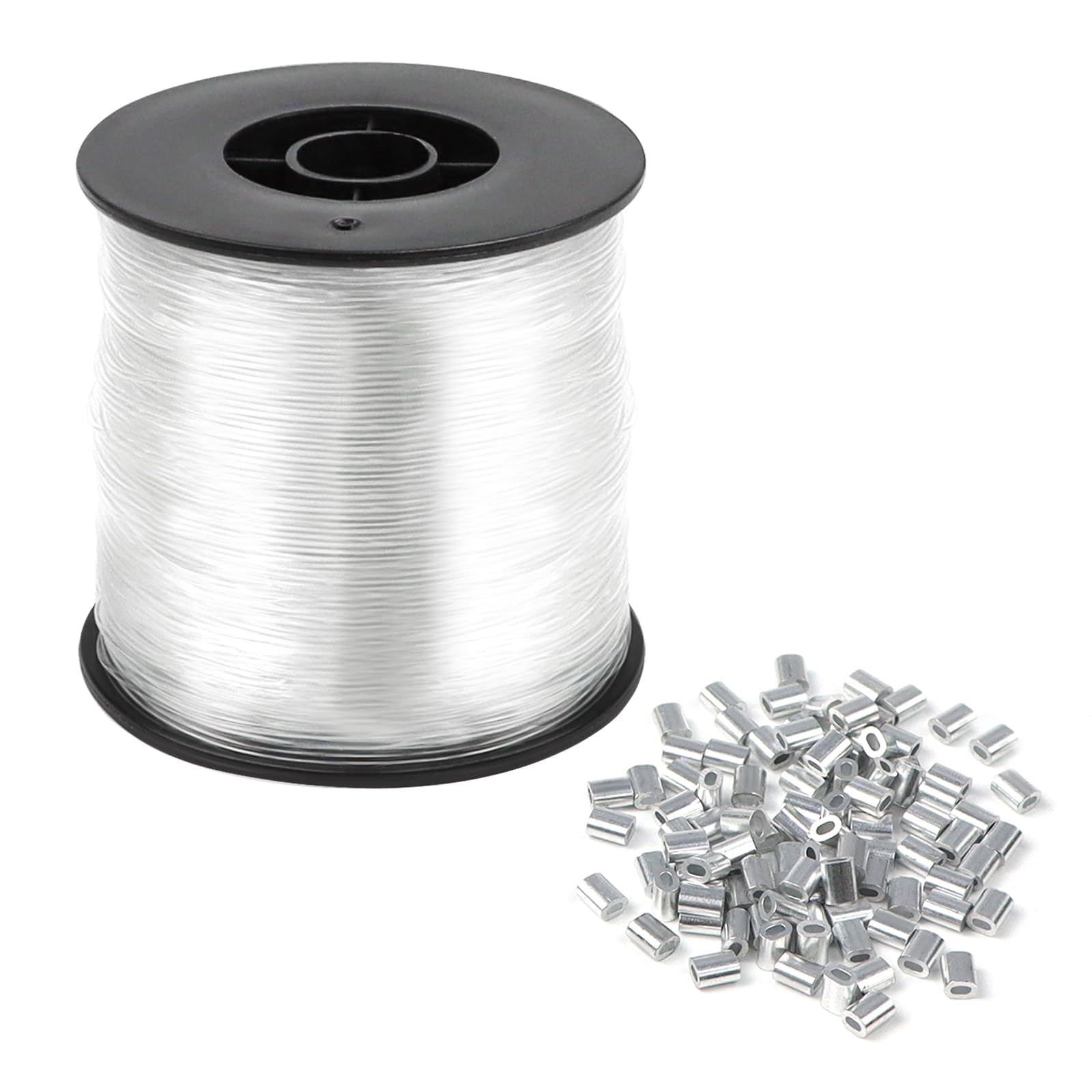 Filo Di Nylon Trasparente 200m – 0,2mm Invisibile, Resistente, Ideale Per Gioielli, Perline E Fai-da-te – Con 2 Aghi Inclusi