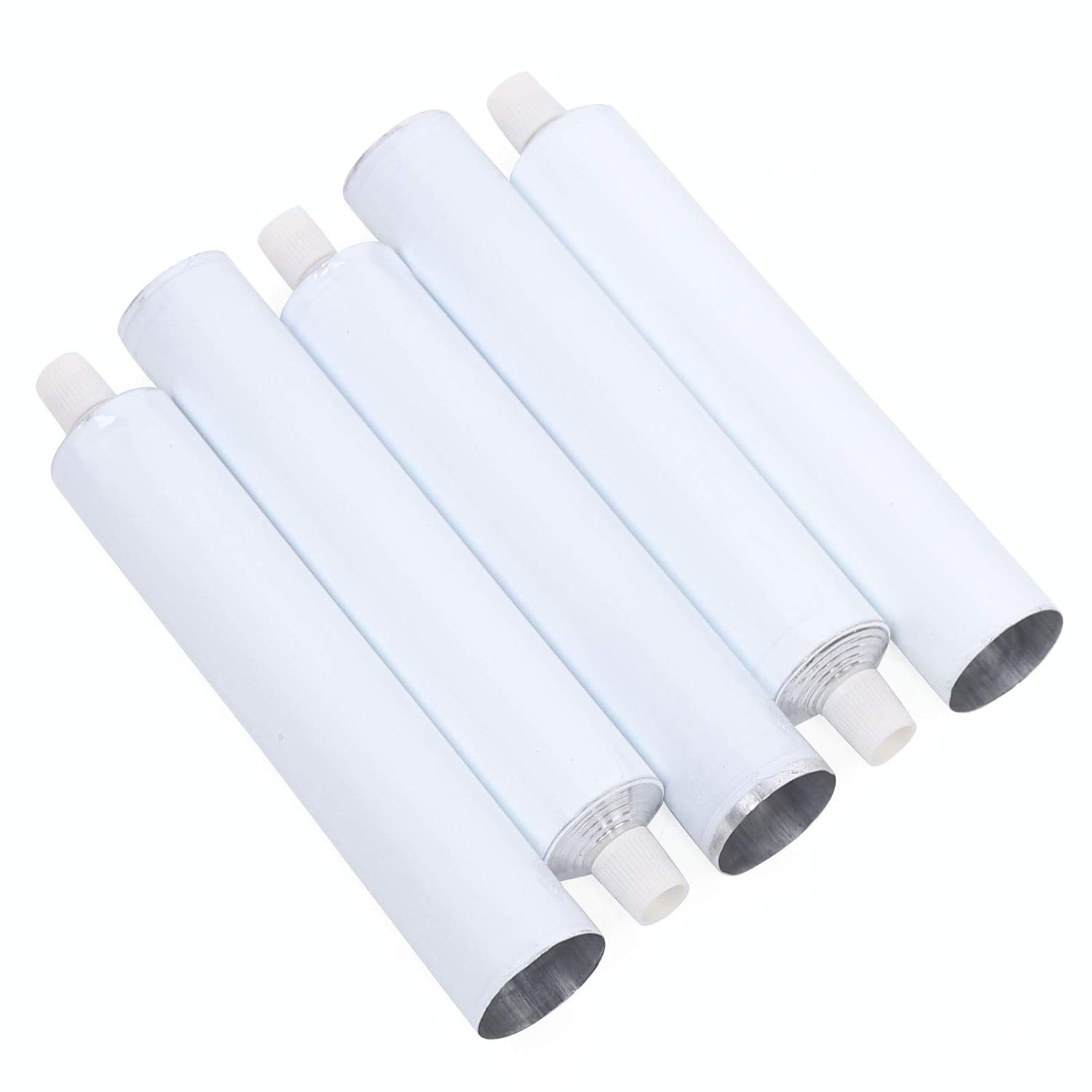 100PCS Empty Toothpaste Tubes,100ml/3.4oz Aluminum