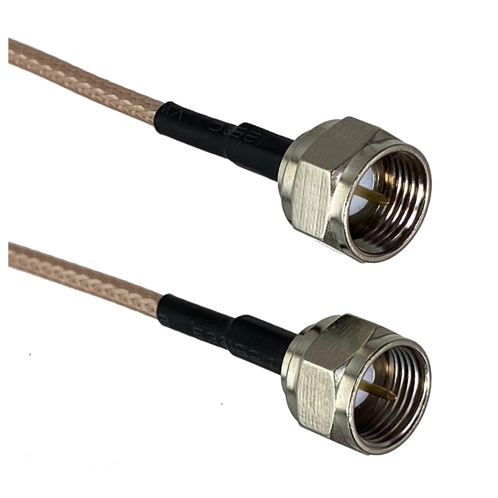 Câble de raccordement RG316 F TV vers F SMA RP SMA mâle et femelle à angle droit et à angle droit, 4 pouces à 10 pieds(F M to F M,6inch (15CM))