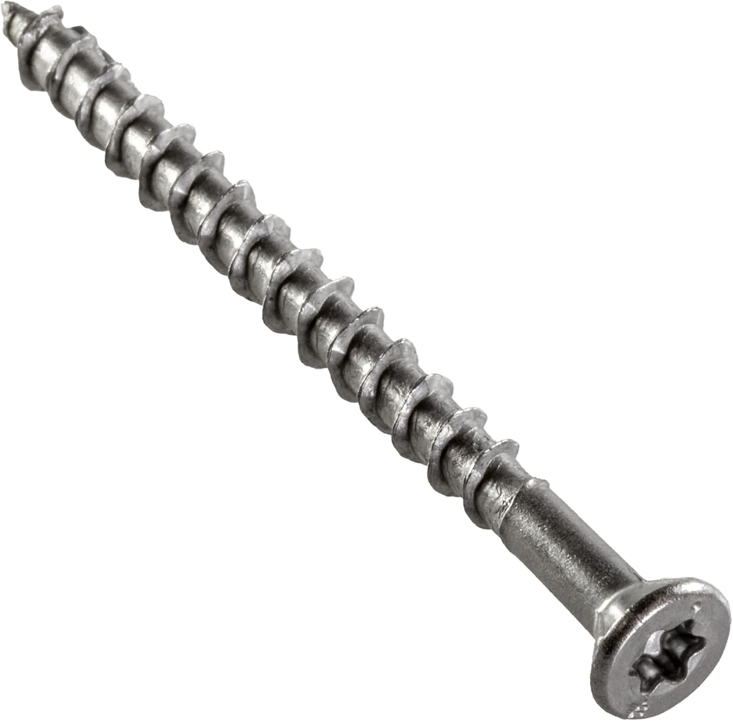 Simpson Strong-Tie T10250WP1 Deck-Drive DWP Wood SS Screw — #10 x 2-1/2 in. T25, Flat Head, Type 316 (1 lb.)