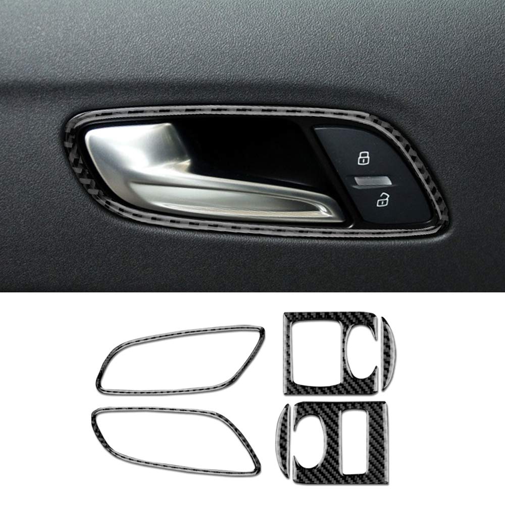 Coperchio Maniglia Interna Auto KIMISS In ABS – Guida Decorativa Per Renault (1995-2007) – Colore Nero
