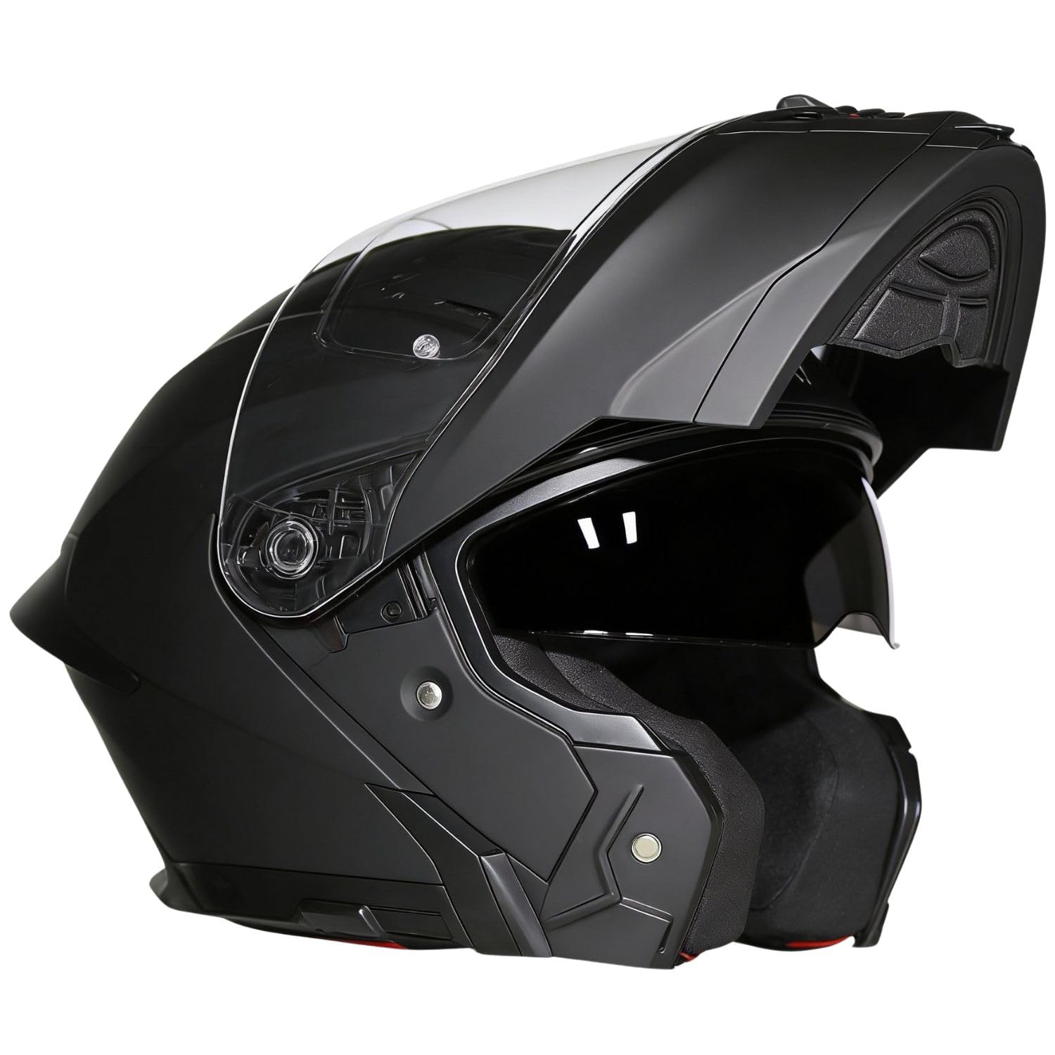 Broken Head Klapphelm BND Stealth Motorradhelm | Mit Sonnenblende, ECE 22.06, Verschiedene Visier Wählbar, Bluetooth Vorbereit
