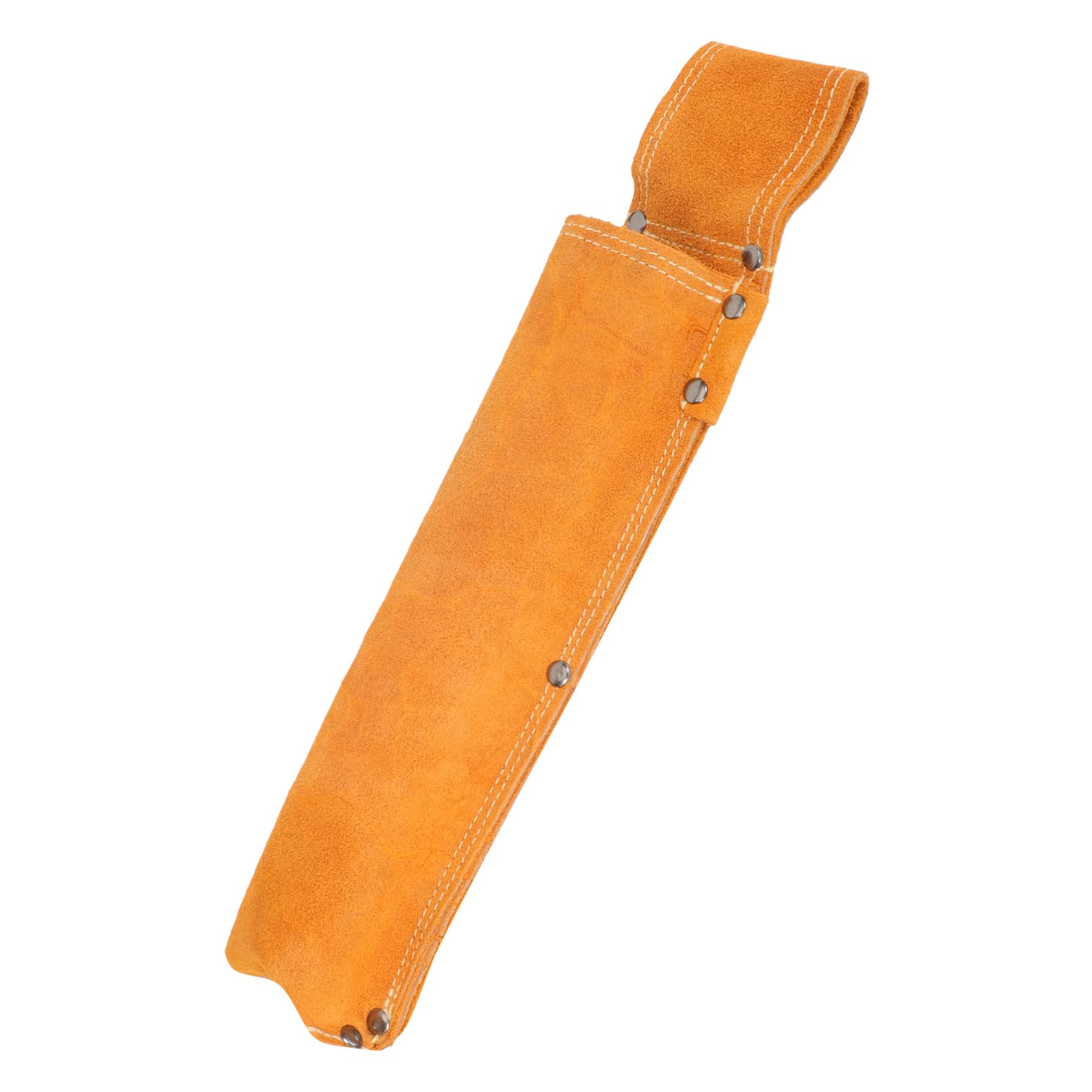 Cabilock 3 Piezas Kit de herramientas anti-escalecimiento bolsa soldadura Cintura accesorios de soldador portaelectrodos soporte de almacenamiento de electrodos Cuero Naranja