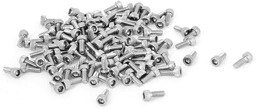M1.0.236x0.157 in 0.014 in Pitch Hex Key Socket Head Cap Tornillos Tornillos 100pcs