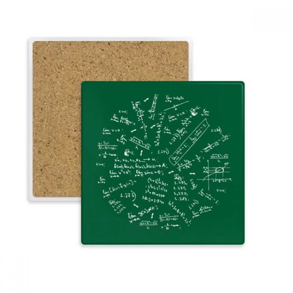 Cadeau multicolor mathématique limites formules sous forme de coaster absorbant en pierre