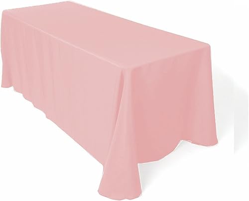 Mantel Rectangular (poliéster, 90x 156inches (Rosa) por Runner Linens Factory