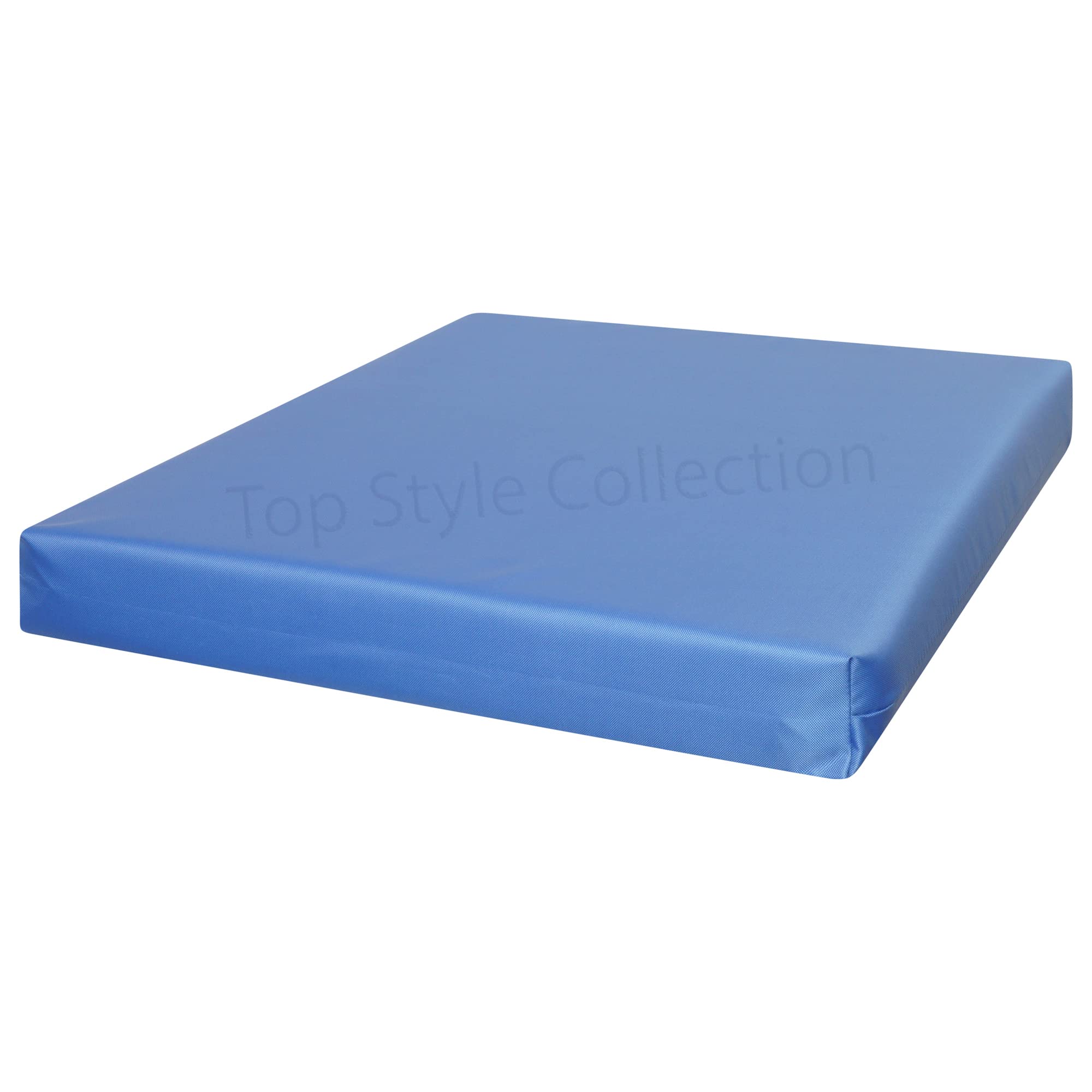 TOP STYLE COLLECTION Garden Seat Pads Seat Cushions Waterproof Outdoor Indoor Seat Cushion Rattan Cushion Chair Seat Pads Garden Patio Chair Cushions (60cm x 60cm x 7cm, Blue)