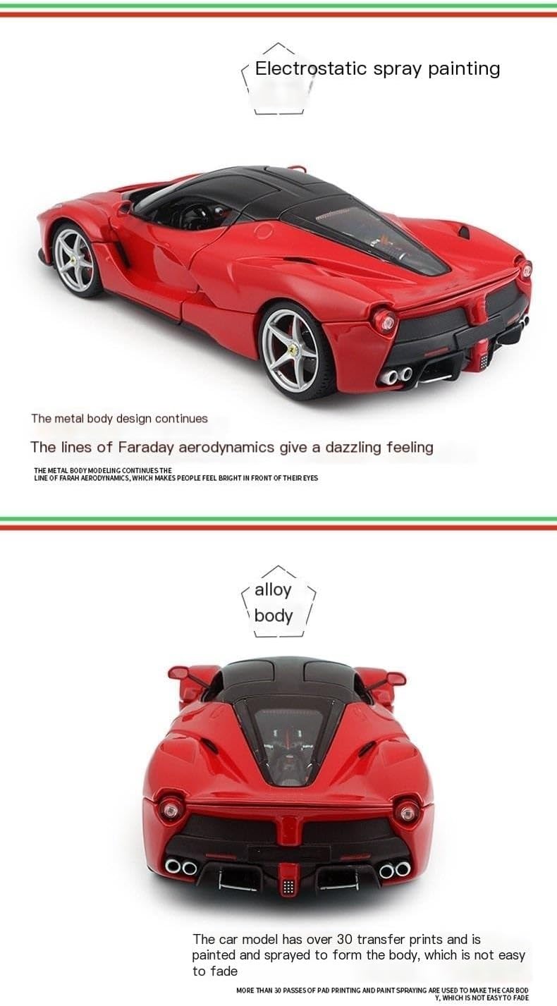 1:18 Simulation Alloy Racing Car Model Red(Red54)