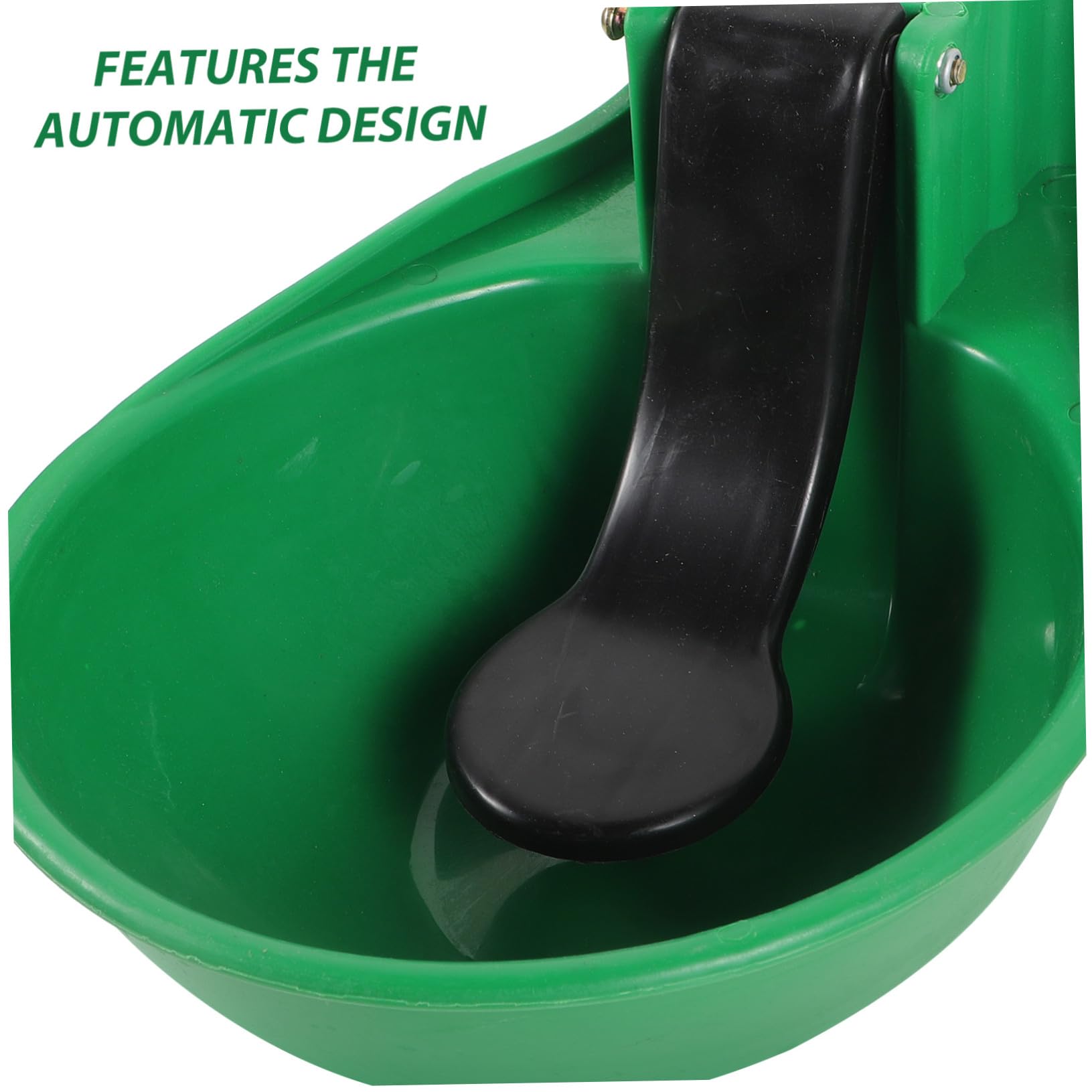 ibasenice Ciotola Automatica per Acqua Potabile Mucche da Bestiame Grande Capacità in Plastico Valvola in Rame Antiperdita Abbeveratoio Verde per Allevamento