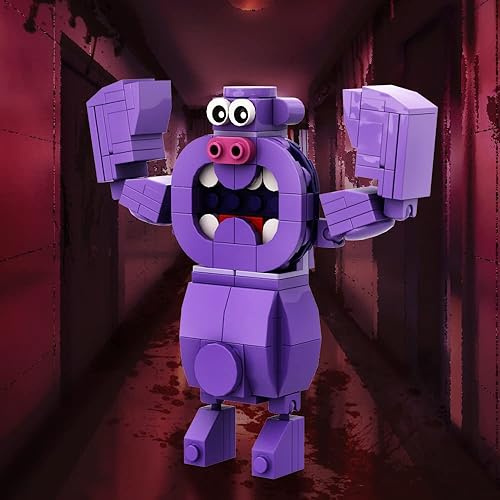 Miniatura 6 de Game Banban Garden Figure Building Toy Set,Banban Kindergarten Chapter 4 Characters,Horror Monster Ban Ban 4 Hunky Jake Plush, 119pcs Horror Monster