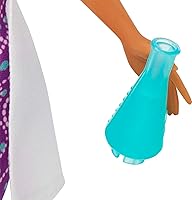 Vista 5 de Barbie Juego de carreras, laboratorio científico con 2 muñecas de moda científica, banco y más de 10 accesorios (exclusivo de Yaxa)