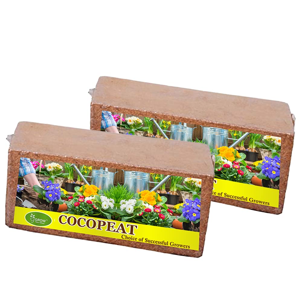 GreeNeems Grow Your Own Cocopeat 1.3 kg Block Expands Upto 20 KG of Powder| Hydroponic Plants, Kitchen Gardening and Terrace Gardening (Set of 2-650gms Each) (B0BV1WQCKB) Amazon Price History, Amazon Price Tracker