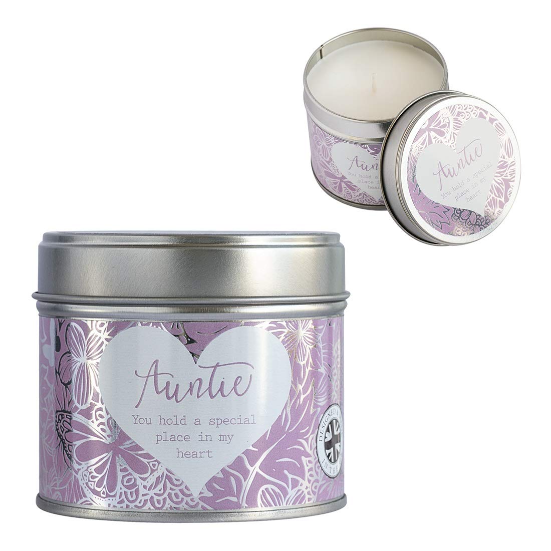 Arora Multicolour 7350 Said With Sentiment-Candle In A Tin Auntie, One Size