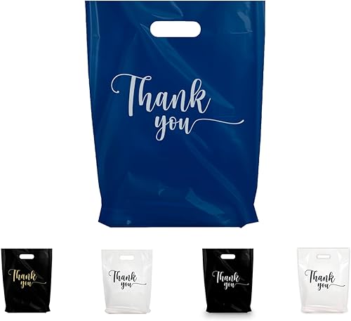 Miniatura 16 de Bolsas de tienda de mercancías de agradecimiento, diferentes tamaños de 9 x 12 pulgadas, 12 x 15 pulgadas, 15 x 18 pulgadas y 1.25 mil. Paquetes