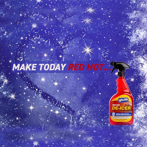 Splash Red Hot De-icer Windshield Trigger Spray 32 Ounces (Pack of 3)