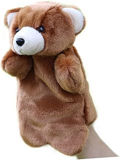 FOYTOKI Brinquedos De Pelúcia Urso Panda Bicho De Pelúcia Cachorros De Pelúcia Para Crianças Fantoches De Mão Fantoches Bonecas Fantoches Urso Urso Marrom Brinquedo De Pelúcia Fingir