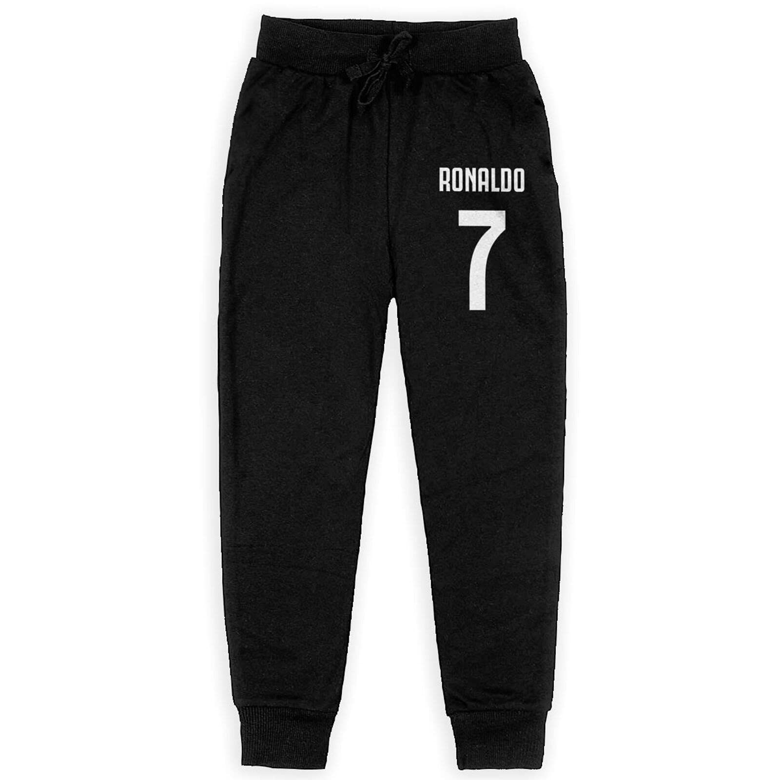 Ronaldo #7 Cr7 Boys' Youth Active Athletic Soft Cotton Jogger Pants Sweatpants with Pockets