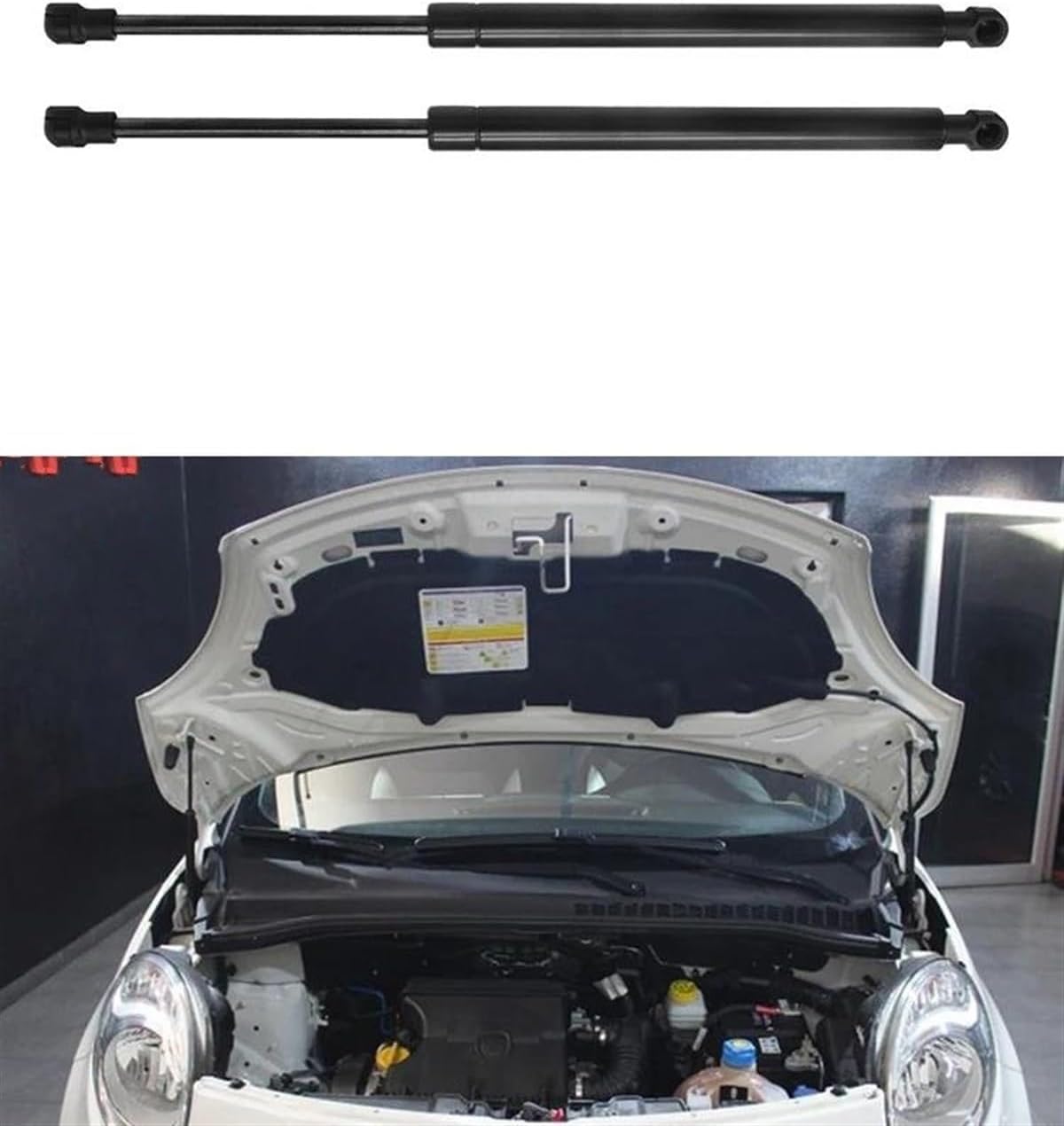 ボンネットフードダンパー フィアット 500L 2014 2015 2016 2017 2018 2019 2020 サポートリフト